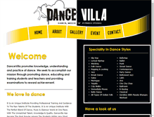 Tablet Screenshot of dancevilla.in